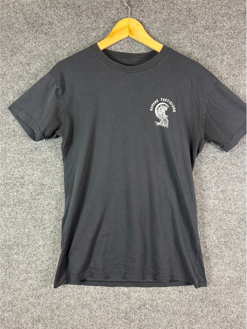 Savage Tacticians Shirt Mens M Black Owl Night Vision Goggles Graphic Tee